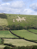 The White Horse of Osmington Hill  Weymouth  Dorset  England  United Kingdom  Europe
