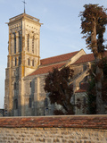 West Tower from the Southeast  Vezelay Abbey  UNESCO World Heritage Site  Vezelay  Burgundy  France