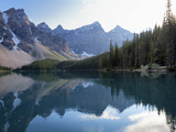 Reflections in Moraine Lake  Banff National Park  UNESCO World Heritage Site  Alberta  Rocky Mounta