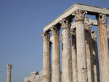 Temple of Olympian Zeus and Acropolis  Athens  Greece  Europe