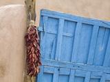 Blue Door in Taos  New Mexico  United States of America  North America