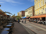 Cours Saleya Market and Restaurant Area  Old Town  Nice  Alpes Maritimes  Provence  Cote D'Azur  Fr