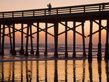 Newport Beach Pier at Sunset  Newport Beach  Orange County  California  United States of America  N