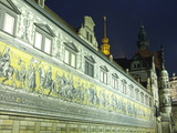 Furstenzug on the Walls of Dresden Castle  Dresden  Saxony  Germany  Europe