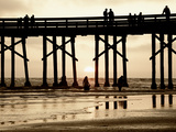 Pier at Sunset  Newport Beach  Orange County  California  United States of America  North America
