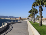 Frejus Viewed from Bonaparte Gardens  St Raphael  Var  Provence  Cote D'Azur  France  Europe