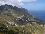 Anaga Mountains and Almaciga  Tenerife  Canary Islands  Spain  Atlantic  Europe