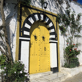 Traditional Tunisian Doorway  Sidi Bou Said  Tunisia  North Africa  Africa