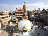 Buddhist Stupa in the Old Part of Kathmandu Near Durbar Square  Kathmandu  Nepal  Asia