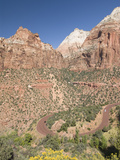 Sandstone Formations Viewed from the Zion to Mount Carmel Highway  Zion National Park  Utah  United