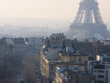 The Eiffel Tower from the Arc De Triomphe  Paris  France  Europe