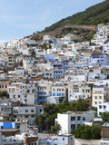 View of the City  Chefchaouen (Chaouen)  Tangeri-Tetouan Region  Rif Mountains  Morocco  North Afri