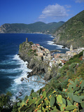 View over Village on the Riviera Di Levante  Vernazza  Cinque Terre  UNESCO World Heritage Site  Li