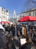 Artists and Tourists in the Place Du Tertre  Montmartre  Paris  France  Europe