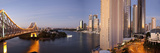 Story Bridge  Kangaroo Point  Brisbane River and City Centre at Dawn  Brisbane  Queensland  Austral