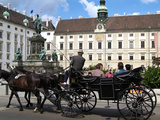 Horse-Drawn Carriage at the Hofburg  Vienna  Austria  Europe