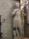 Statue of St Joan of Arc  Dol Cathedral  Dol De Bretagne  Brittany  France  Europe