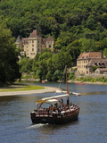 Caberre Boat on the River Dordogne  La Roque-Gageac  Dordogne  France  Europe