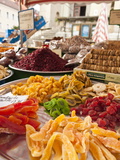 Candied Fruits in Local Market in Regensburg  Bavaria  Germany  Europe