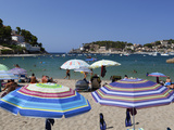 View over Beach  Port De Soller  Mallorca (Majorca)  Balearic Islands  Spain  Mediterranean  Europe