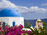 Greek Orthodox Church in Oia Village  Santorini Island  Cyclades  Greek Islands  Greece  Europe