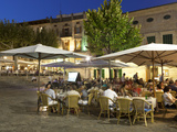 Restaurants in the Plaza Mayor  Pollenca (Pollensa)  Mallorca (Majorca)  Balearic Islands  Spain  M
