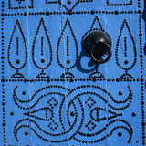 Close Up of Traditional Tunisian Door  Sidi Bou Said  Tunisia  North Africa  Africa
