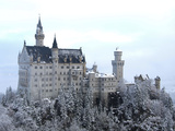 Neuschwanstein Castle in Winter  Schwangau  Allgau  Bavaria  Germany  Europe