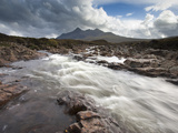 River Sligachan Tumbling over Rocks with Sgurr Nan Gillean in Distance  Glen Sligachan  Isle of Sky