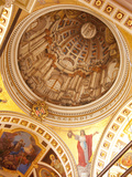 Interior of Dome  Gozo Cathedral  Rabat (Victoria)  Gozo  Malta  Europe