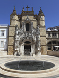 The Santa Cruz Church  with Manueline Facade  on the Praca 8 De Maio Square  Coimbra  Beira Litoral