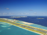 Male International Airport and Male  Maldives  Indian Ocean  Asia