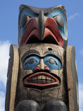 The Top of a Totem Pole  Duncan  Victoria Island  British Columbia  Canada  North America