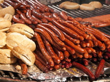 Barbequed Meats at the Stuttgart Beer Festival  Cannstatter Wasen  Stuttgart  Baden-Wurttemberg  Ge