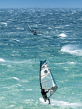 Big Jump Windsurfing in High Levante Winds in the Strait of Gibraltar  Valdevaqueros  Tarifa  Andal