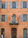 Mairie Office with Typical Ochre Coloured Walls  Roussillon  Parc Naturel Regional Du Luberon  Vauc