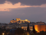 Sunset over the Acropolis  UNESCO World Heritage Site  Athens  Greece  Europe