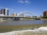 City Skyline and Main Street Bridge over the Scioto River  Columbus  Ohio  United States of America
