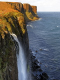 Waterfall at Kilt Rock  Famous Basaltic Cliff Near Staffin  Isle of Skye  Inner Hebrides  Scotland 