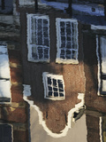 Traditional Dutch Housing Reflected in the Oudegracht Canal in the City of Utrecht  Utrecht Provinc
