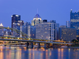 Pittsburgh Skyline and the Allegheny River  Pittsburgh  Pennsylvania  United States of America  Nor