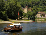 Caberre Boat on the River Dordogne  La Roque-Gageac  Dordogne  France  Europe