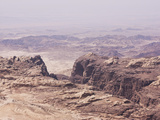 The Rugged Landscape at Petra  Jordan  Middle East