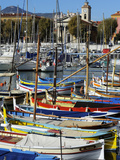 Colourful Boats in Port Lympia  Quartier Du Port  Nice  Alpes Maritimes  Provence  Cote D'Azur  Fre