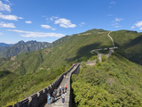 Tourists Walking on the Great Wall of China  UNESCO World Heritage Site  Mutianyu  Beijing District