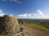View South from Cairn at the Top of Holmbury Hill  Surrey Hills  Surrey  England  United Kingdom  E