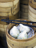 Dim Sum Preparation in a Restaurant Kitchen in Hong Kong  China  Asia