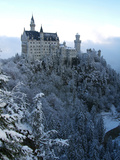 Neuschwanstein Castle in Winter  Schwangau  Allgau  Bavaria  Germany  Europe
