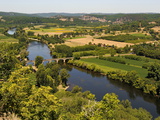 Dordogne River and Rural Landscape  Bastide Town of Domme  Les Plus Beaux Villages De France  Dordo