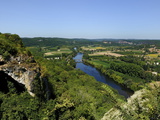 Dordogne River and Rural Landscape  Bastide Town of Domme  Les Plus Beaux Villages De France  Dordo